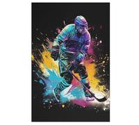 Hockey sur Glace Puzzles Adulte 1000 Pieces Cadeau Famille Puzzle Classique 3D Puzzle EnfantsJouet en Bois Cadeau Unique Décoration Intérieure (78×53cm)