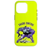 Hockey sur Glace Requin défenseur Puck Shark Control Hockey Raquette Coque pour iPhone 16 Pro