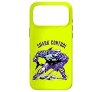 Hockey sur Glace Requin défenseur Puck Shark Control Hockey Raquette Coque pour iPhone 17 Pro Max