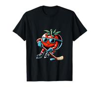 Hockey Sur Glace Tomate En Action T-Shirt
