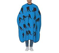 Hockey Sur Glace Unisexe Cape De Barbier Professionnelle Cape De Coiffure Pleine Longueur Capes De Coiffeur De Salon Pour Usage Domestique Coloration Des Cheveux Coupe De Cheveux 168X140Cm