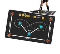 Hockey Training Mats, 80x120cm Anti Slip Silent Agility Pad, Durable Hockey Training Equipment, Smooth Slide Practice Mat For Indoor Outdoor Gym Field Playground Floor Teenagers Kids Boys Girls Skill