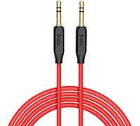 HOCO câble audio - UPA11 jack AUX 3,5mm - 1m - Rouge/Noir KP26691