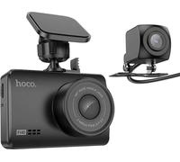 HOCO Caméra de voiture + caméra de recul avec LCD Driving DV3 noir