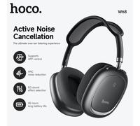 HOCO W68 nouveau ANC suppression du bruit Bluetooth 6.0 casque sans fil grands casques écouteurs pour téléphone intelligent fonction de contrôle par application noir