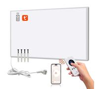 Hocosyme Chauffage Infrarouge 600 Watts Avec un Contrôle Intelligent, Panneau radiateur infrarouge lointain suspendu à économie d'énergie - Contrôle par Application Wi-Fi avec Télécommande - TÜV.