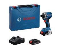 Bosch Professional 18V System Tournevis à percussion sans fil GDR 18V-215 (2 batteries GBA 18V 2.0Ah incl., chargeur GAL 18V-20, malette MPP)