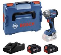 Bosch Professional Boulonneuse sans fil GDS 18V-350 – Kit 2x 4.0 Ah, GAL 1840, L-BOXX