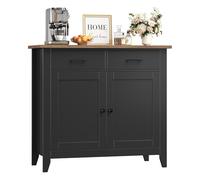 HOCSOK Meuble de Rangement, Buffet Cuisine, Placard de Salle à Manger avec 2 Portes et 2 tiroirs Salon 40P x 91l x 82H cm