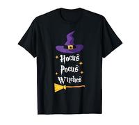 Hocus Pocus Chapeau d'Halloween avec balai de sorcières T-Shirt