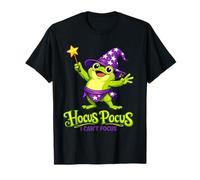 Hocus Pocus I Can't Focus Funny ADHD Frog Wizard Halloween T-Shirt