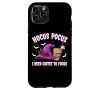 Hocus Pocus I Need Coffee to Focus Halloween Funny Teacher Coque pour iPhone 11 Pro