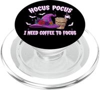 Hocus Pocus I Need Coffee to Focus Halloween Funny Teacher PopSockets PopGrip pour MagSafe