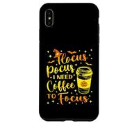 Hocus Pocus J'Ai Besoin d'un café pour me concentrer sur Funny Witchy Halloween Coque pour iPhone XS Max
