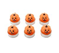 Hocus Pocus Lot de 6 bougies chauffe-plat en forme de citrouille pour Halloween