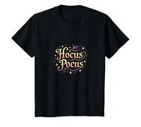 Hocus Pocus Magical Halloween Witch, T-Shirt, Enfant, Noir, 2 Ans