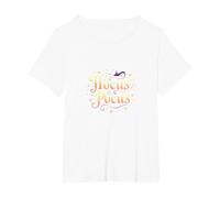 Hocus Pocus Magical Halloween Witch, T-Shirt, Femme Grandes Tailles, Blanc, 2X