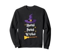 Hocus Pocus Witches Broom Chapeau d'halloween Sweatshirt