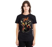 Hocus Pocus Witches Spell Ladies T Shirt, Black, Noir, M Femme