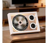 hocvseo Lecteur CD Mural, Cadre Photo Musical avec Lecteur CD, Télécommande Et Éclairage D'ambiance, 5.3 Connexions BT/Filaire, pour La Maison/Le Bureau/la Décoration Murale