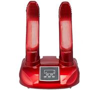 HODAGES Sèche-Chaussures, Sèche-Chaussures Minuterie Sèche-Gants Air forcé Chauffe-Chaussures Portable Réglable Rack-Rouge Mécanique 29x22.5x41.5cm(11x9x16inch) (Red Intelligent) (Red Intelligent)