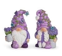 Hodao Lot de 2 Nains de rêve à la Lavande - Parfum Violet au Pays des Merveilles Journey Spring Suédois Tomte Elfe Nain Nain d'été Décoration d'intérieur Cadeau (Lavande)