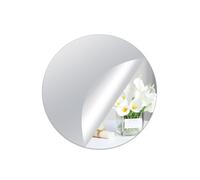 Hode Miroir Adhesif Mural Acrylique Miroir Autocollant Adhésif ép. 2 mm | 4 Pièces Miroir Adhésif Carrés Flexible Decoration Grand Mural Collant pour Salle de Bain Sport Salon Chambre