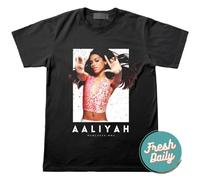 HODETXAATU Aaliyah Unisex T Shirt RNB Soul TEEBlackS