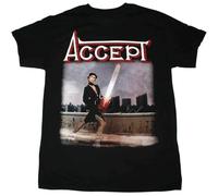 HODETXAATU Accept Band 1979 Short Sleeve Cotton Men T shirtBlackS