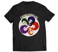 HODETXAATU Funkadelic T Shirt Parliament George Clinton Bernie Worrell Bootsy CollinsBlackS