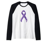 Hodgkin Lymphoma Ruban Anti-Cancer Violet Manche Raglan