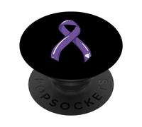 Hodgkin Lymphoma Ruban Anti-Cancer Violet PopSockets PopGrip Adhésif