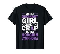 Hodgkin Lymphome Awareness Ruban violet Lymphome Cancer T-Shirt
