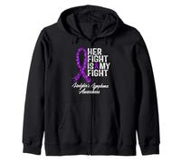 Hodgkin's Lymphome Cancer Awareness Her Fight Is My Support Sweat à Capuche