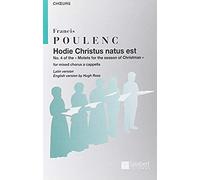 Hodie Christus Natus Est Choeur (Vx-Mx ) / Score