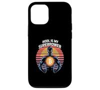 Hodl est ma superpuissance, ma force, mon état d'esprit, ma liberté, mon bitcoin Coque pour iPhone 12/12 Pro