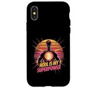Hodl est ma superpuissance, ma force, mon état d'esprit, ma liberté, mon bitcoin Coque pour iPhone X/XS