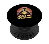 Hodl est ma superpuissance, ma force, mon état d'esprit, ma liberté, mon bitcoin PopSockets PopGrip Adhésif