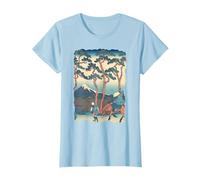 Hodogaya sur le Tokaido Hokusai Art rétro japonais vintage T-Shirt