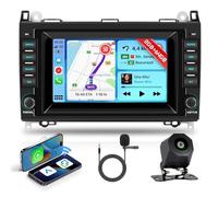 Hodozzy 2GB 64GB Android Autoradio pour Mercedes Benz W169 B200 A B Class W639 W245 W906 W209 Viano Vito Sprinter Radio avec Carplay Android Auto, Écran Tactile 7 Pouces GPS Bluetooth WiFi FM/RDS EQ