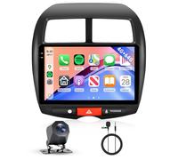 Hodozzy 4G+64G Autoradio Android pour Mitsubishi ASX 2010-2016 Carplay GPS | Écran Tactile 10 Pouces pour Peugeot 4008 2012/ Citroen C4 2007-2013 Android Auto, Radio Bluetooth WiFi Radio FM RDS Caméra