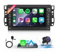 Hodozzy 4G+64GB Android Autoradio pour Chevrolet Aveo Epica Captiva Lova Gentra, 7 Pouces Écran Tactile avec CarPlay Android Auto, Navigation GPS Poste Radio WiFi Bluetooth DSP FM/RDS+Caméra Recul