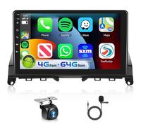 Hodozzy 8 Core 4G+64G Autoradio pour Mercedes-Benz Classe C W204 S204 2007-2010 Android Écran Tactile 9 Pouces Navi GPS Carplay Android Auto Lien Miroir Radio 2 Din Bluetooth DSP WiFi FM RDS Caméra