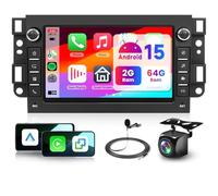 Hodozzy 8 Cœur 4+64G Autoradio pour Chevrolet Aveo Captiva Epica Holden Daewoo Pontiac avec sans Fil CarPlay Android Auto, 7 Pouces 2 Din Radio avec GPS WiFi Bluetooth FM DSP HiFi SWC Canbus Caméra