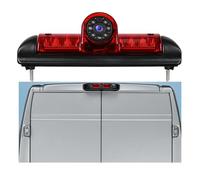 Hodozzy Caméra de Recul pour Fiat Ducato 3/Peugeot Boxer/Citroen Jumper 2006-2017,Caméra de Troisième Feu Stop de Voiture,Vision Nocturne IR, Etanche IP67,Angle Réglable,avec Ligne Inversée