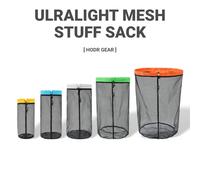 [HODR] Sacs en maille Sac de rangement en maille léger Sacs de rangement à cordon Pochettes de compression pour le camping, la randonnée, le linge et l'épicerie M