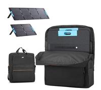 HODRANT Sac de Rangement pour Panneaux solaires Anker SOLIX PS100 PS200, étui de Protection pour 2 Panneaux Solaires avec Poches et Poignées, Sac Uniquement