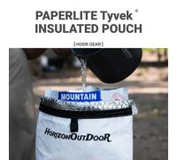 [HODRGEAR] Tyvek d'extérieur ® Pochette isotherme pour aliments, sac chauffant confortable pour repas lyophilisés, ultra-léger, résistant aux déchirures, équipement de randonnée et de camping BLANC