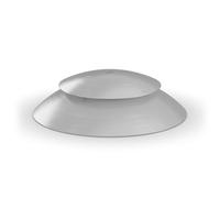 höfats Couvercle Moon 55 en acier inoxydable avec système de ventilation - Couvercle pour éviter les cendres et les étincelles - La courbure empêche l'accumulation d'eau - Résistant aux intempéries