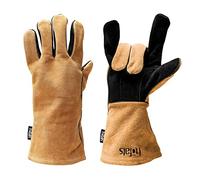 Höfats - Gants de barbecue en cuir et aramide - Extrêmement résistants à la chaleur - Gants de four pour griller, cuisiner et ajouter du bois - Certifié EN 407 et EN 390